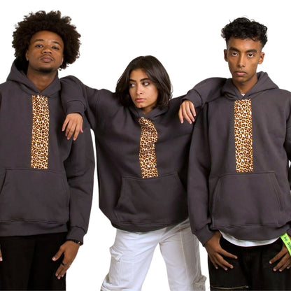 Harbosa Leopard Panel Hoodie